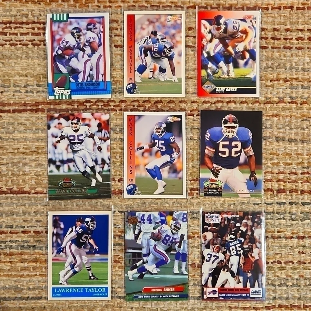 NEW York Giants 54 Sports Cards 80s-2020s